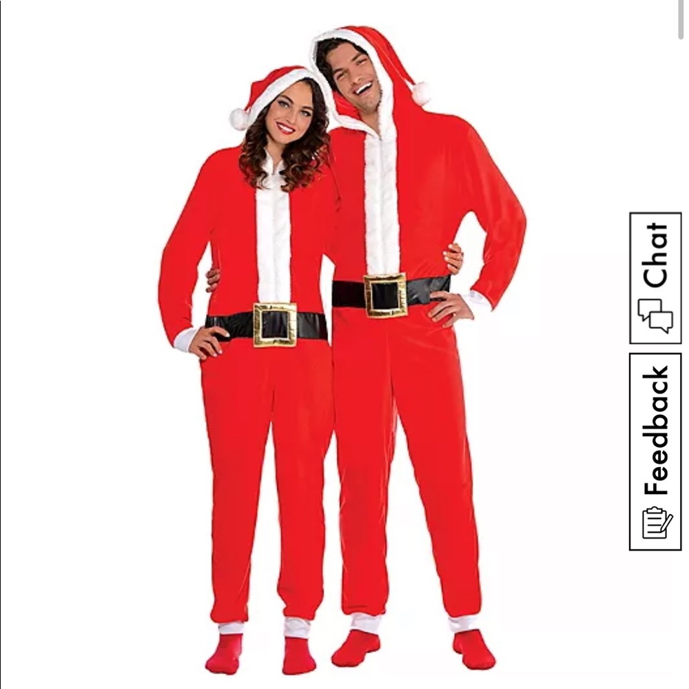 Zipper Santa One Piece Onsie